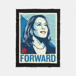 Kamala Harris Forward Fleece Blanket