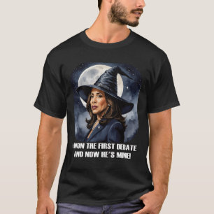 Kamala Harris Funny Debate Election 2024 Won Witch T-Shirt