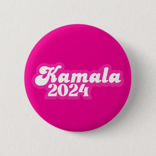 Kamala Harris girly Pink Logo 2024 2 Inch Round Button