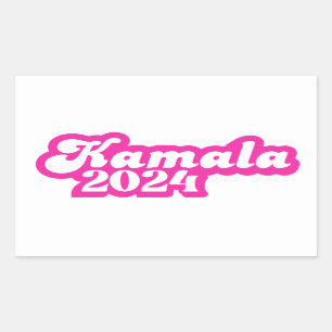 Kamala Harris girly Pink Logo 2024 Sticker