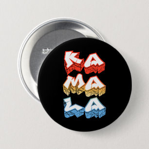 Kamala Harris Graffiti 3 Inch Round Button