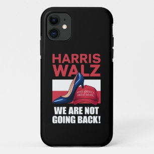 Kamala Harris Heels Stepping On Red MAGA Hat   iPhone 11 Case