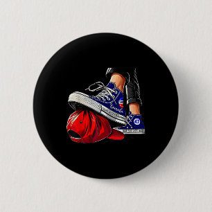 Kamala Harris High Heels Stepping On Red Hat  2 Inch Round Button