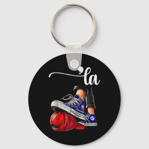 Kamala Harris High Heels Stepping On Red Mega Hat Keychain