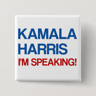 Kamala Harris I'm Speaking! 2 Inch Square Button