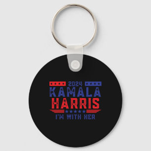 Kamala Harris I'm With Her Election 2024  Keychain