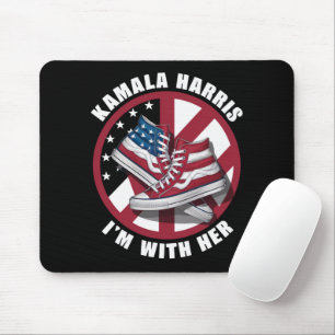 Kamala Harris I'm with Her Patriotic Converse Mouse Pad