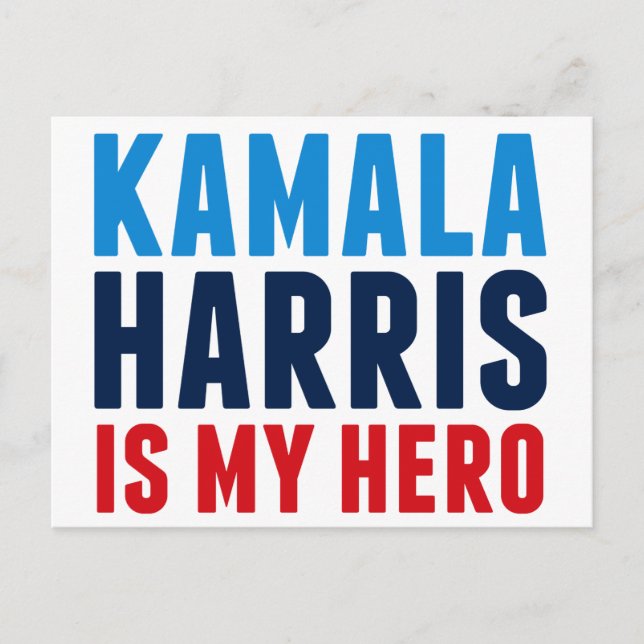 Kamala Harris is My Hero Postcard (Front)
