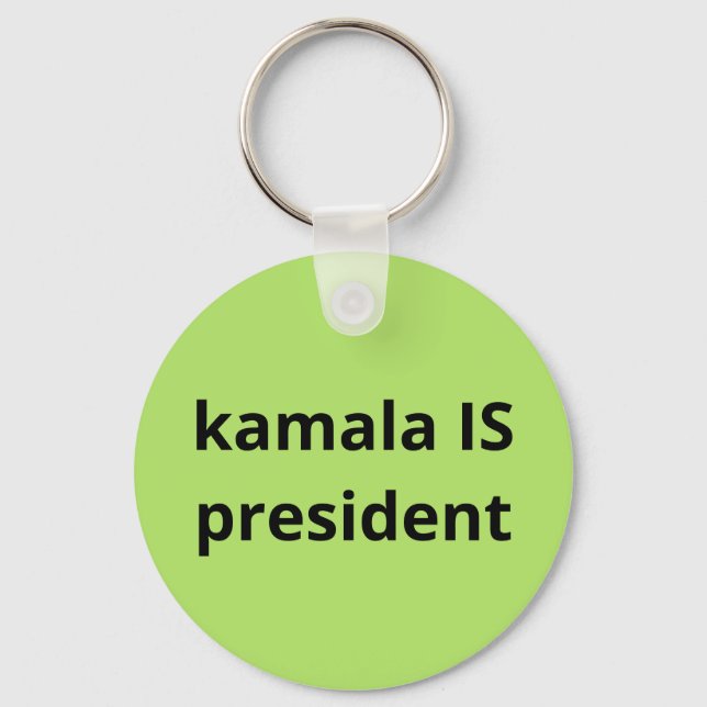 Kamala Harris is President 2024 Election Keychain (Front)