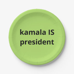 Kamala Harris is President 2024 Election Paper Plate