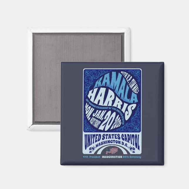 Kamala Harris Jan 20th Inauguration 2025 Magnet (Front/Back)