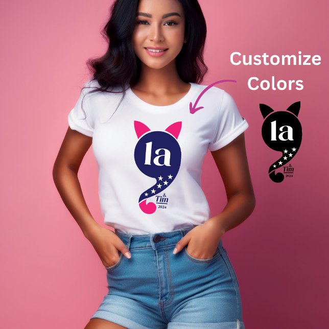 Kamala Harris La Cat Pink and Blue t-shirt (Creator Uploaded)