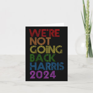 Kamala Harris Lgbt Cute Postive Vintage Retro Lett Card