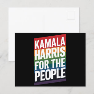 Kamala Harris LGBTQ Gay Pride Lesbian Funny Gift  Postcard