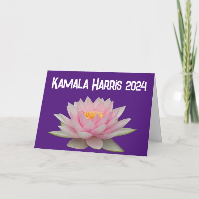 Kamala Harris Lotus 2024 Card (Front)