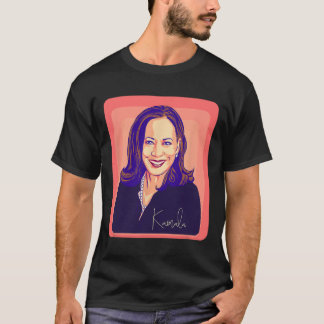 Kamala Harris Madam President Pop Art Portrait  T-Shirt