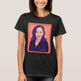 Kamala Harris Madam President Pop Art Portrait  T-Shirt