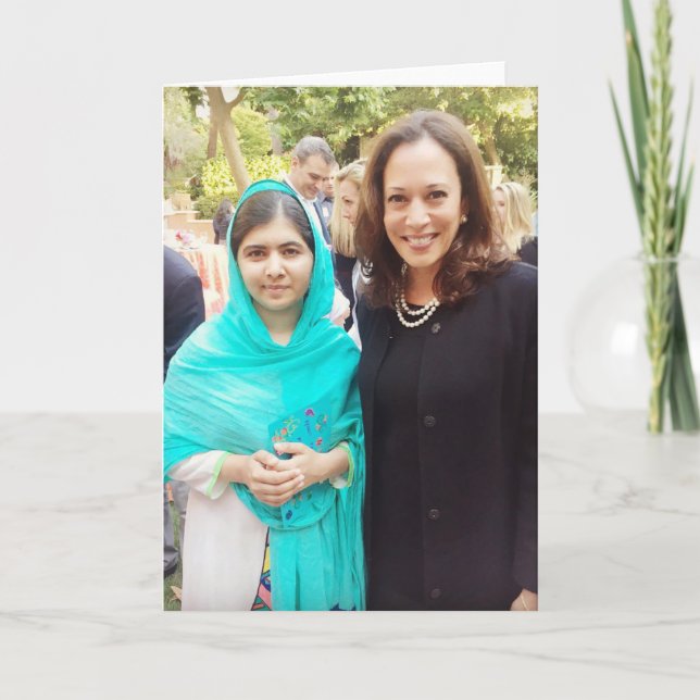 Kamala Harris & Malala Yousafzai Card (Front)
