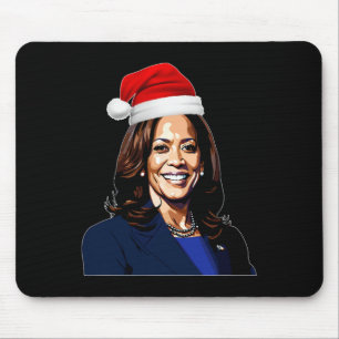 Kamala Harris Merry Christmas Happy Holidays In A Mouse Pad