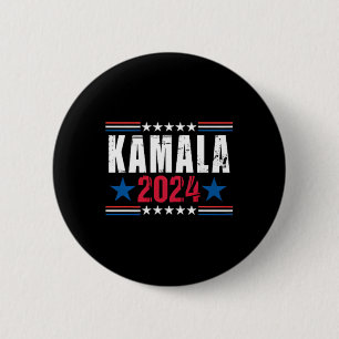 Kamala Harris Middle Finger Say It To My Face 2024 2 Inch Round Button