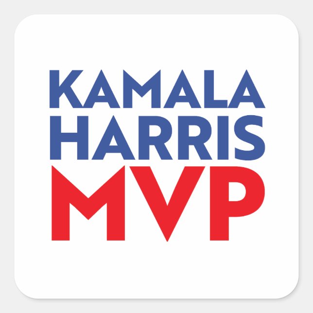 Kamala Harris MVP 2024 Square Sticker (Front)