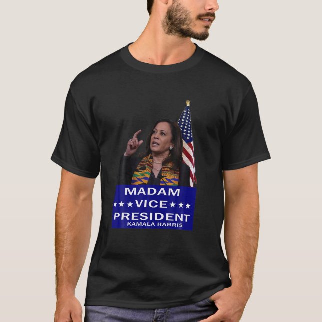 Kamala Harris MVP Madam Vice President Biden Harri T-Shirt (Front)