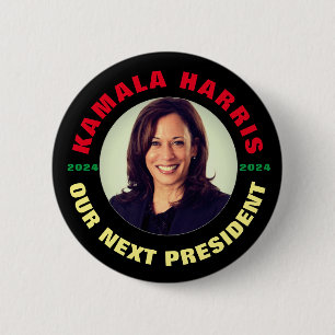 Kamala Harris Our Next President 2 Inch Round Button