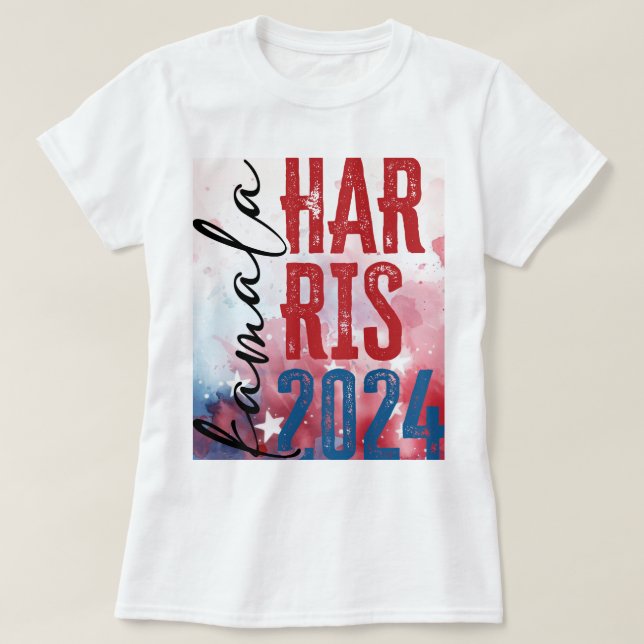 Kamala Harris Patriotic T-Shirt (Design Front)