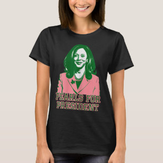 Kamala Harris Pink &amp; Green Presidential Run Fo T-Shirt