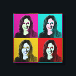 Kamala Harris Pop Art (Pink, Teal, Gold, Red) Canvas Print<br><div class="desc">Political Pop Art Gear and Political Gifts from PolitiClothes.com & PolitiCardz.com Find the Most Unique Election and Political Gifts Including: Political T-shirts, Political Bumper Stickers, Political Buttons, Political Posters, Political Pins, Political Cards, Political Mugs, Political Posters, Political Signs and More! Political Art & Gear: http://www.PolitiClothes.com Political Cards & Gifts: http://www.PolitiCardz.com...</div>