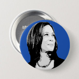 Kamala Harris Portrait 3 Inch Round Button