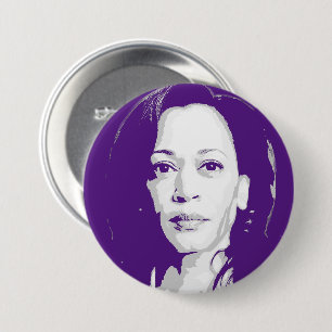 Kamala Harris Portrait 3 Inch Round Button