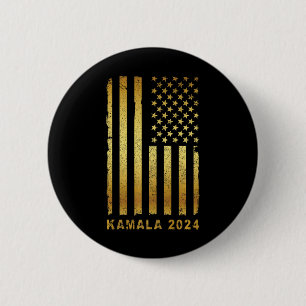 Kamala Harris President Campaign 2024 Retro Vintag 2 Inch Round Button