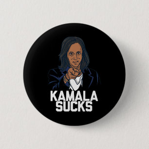 Kamala Harris President Election 2024 Trump Hallow 2 Inch Round Button