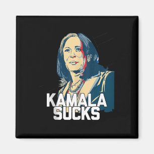 Kamala Harris President Election 2024 Trump Hallow Magnet