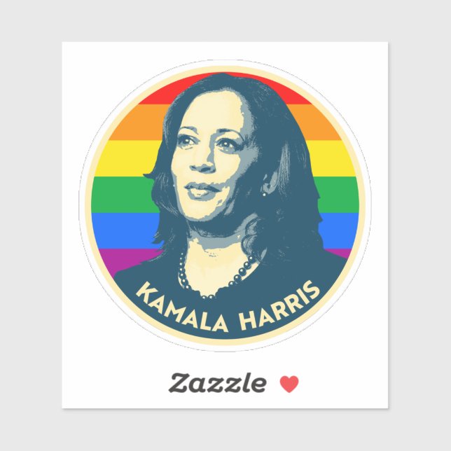 KAMALA HARRIS PRIDE BADGE (Sheet)