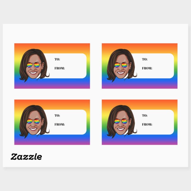 Kamala Harris Pride Holiday Sticker (Sheet)
