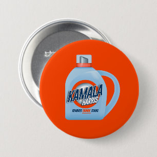 Kamala Harris Removes Orange Stains 3 Inch Round Button