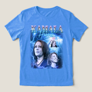 Kamala Harris Retro 90s Style Tri-Blend Shirt