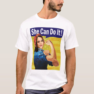 Kamala Harris She Can Do It! Men's Basic T-Shirt