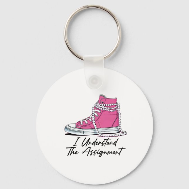 Kamala Harris Shoes And Pearl I Understand The Ign Keychain (Front)