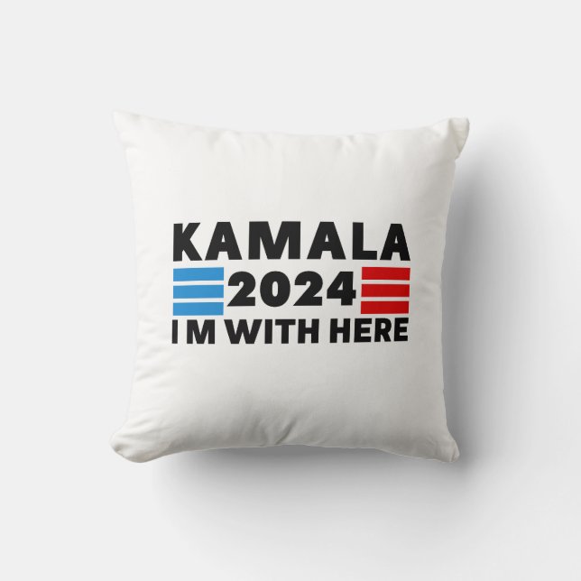 Kamala Harris Support Pillow  (Front)