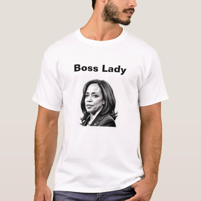 Kamala Harris - T-shirt Dame Boss (Devant)