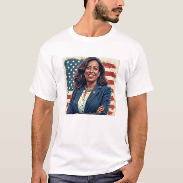 Kamala Harris T-Shirt du Parti Démocratique Améric (Devant)