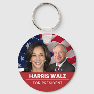 Kamala Harris Tim Walz 2024 Keychain
