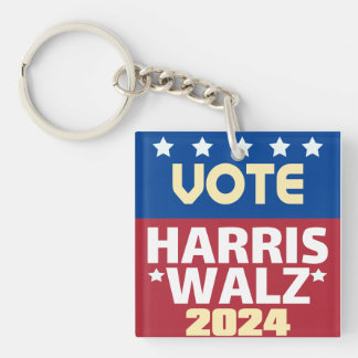 Kamala Harris Tim Walz 2024 Keychain