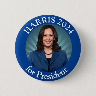 Kamala Harris Tim Walz 2024 Vote Democrat Presiden 2 Inch Round Button