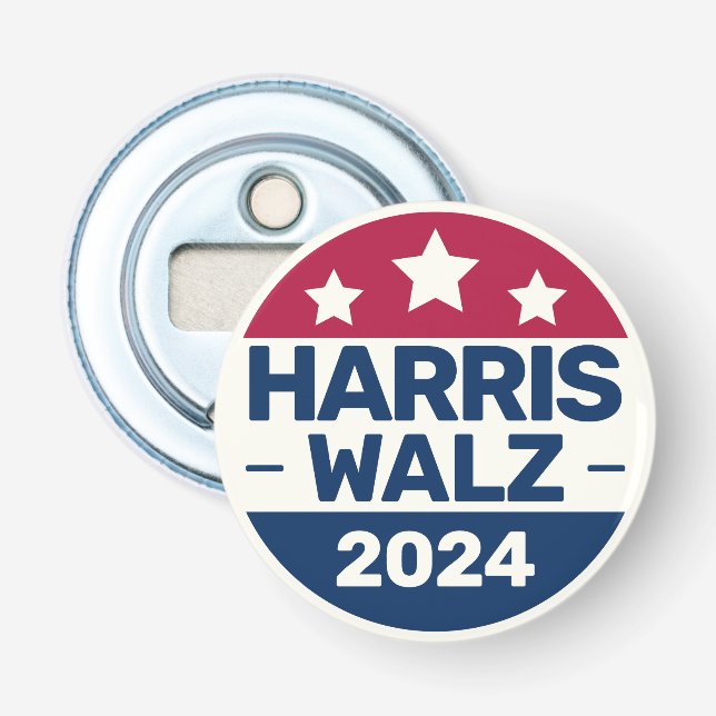 Kamala Harris Tim Walz campaign 2024 Presidetial Bottle Opener (Front)