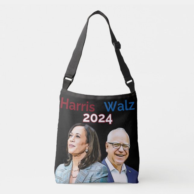 Kamala Harris Tim Walz Election 2024 Tote Bag (Front)