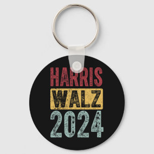 Kamala Harris Tim Walz Waltz Harris Walz Waltz 202 Keychain